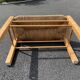 Vintage beech bench and country style straw