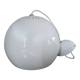 Vintage pendant lamp in white lacquered metal 80s