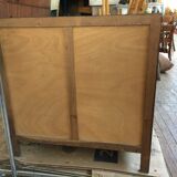 Commode chiffonnier semainier vintage 1950/1960 - rétro - 4 tiroirs - pieds compas - chêne