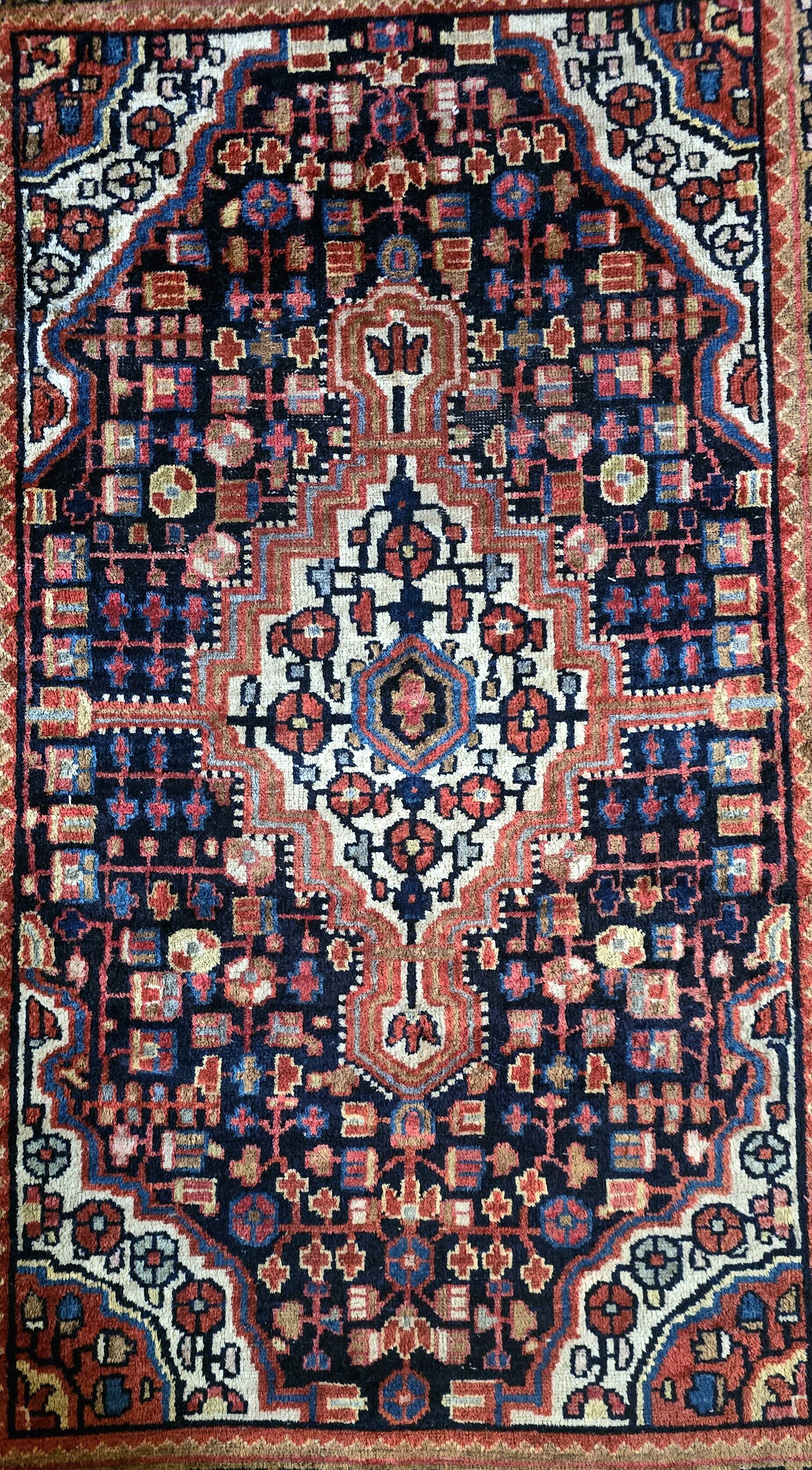 Handmade Persian wool rug – Heriz / Bakhtiari – 163 x 108 cm