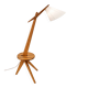 Tripod floor lamp in solid wood - Sweden - 1950