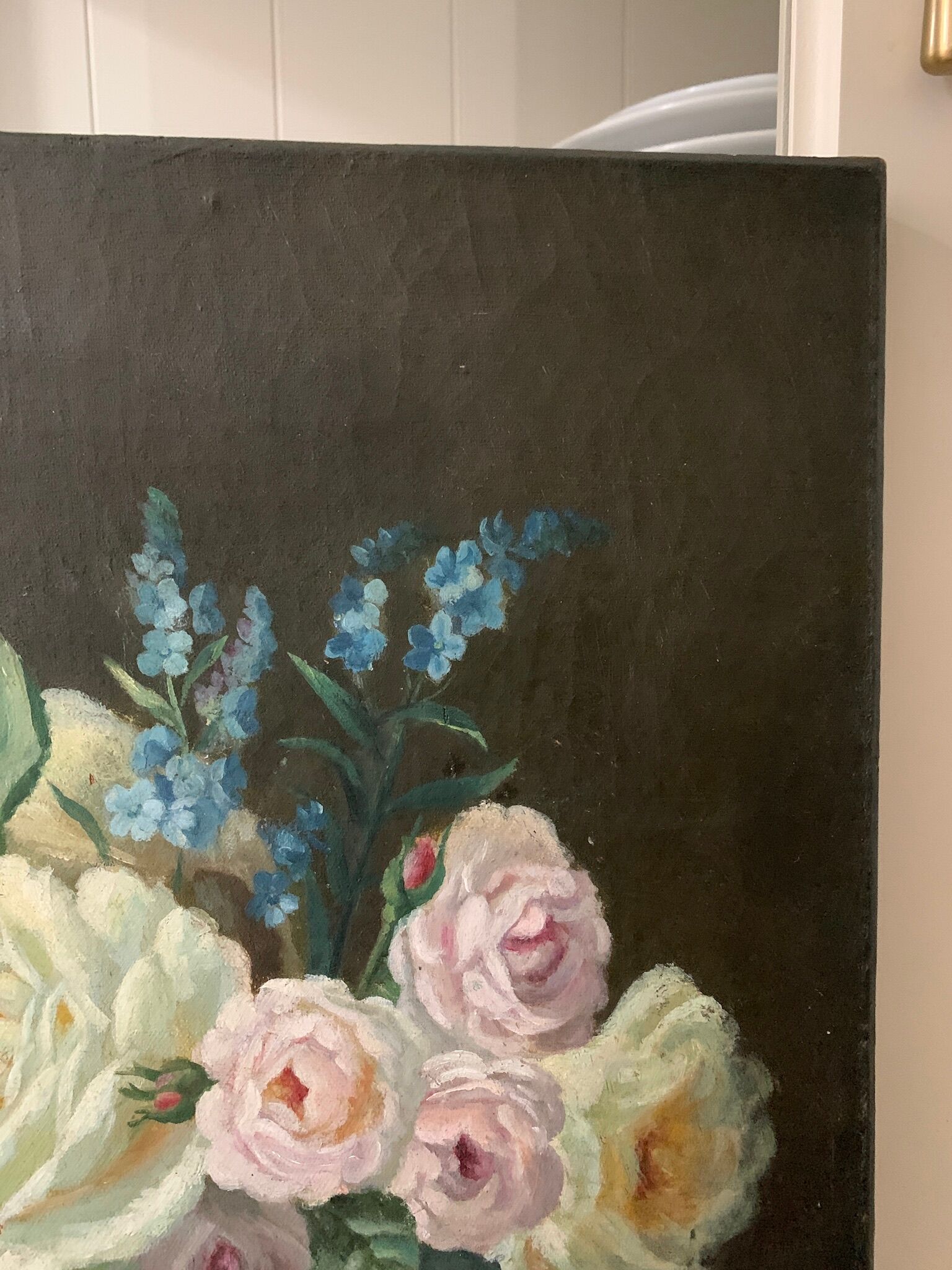 Painting flowers late nineteenth