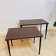 Pair of vintage nesting tables in formica, 1970.