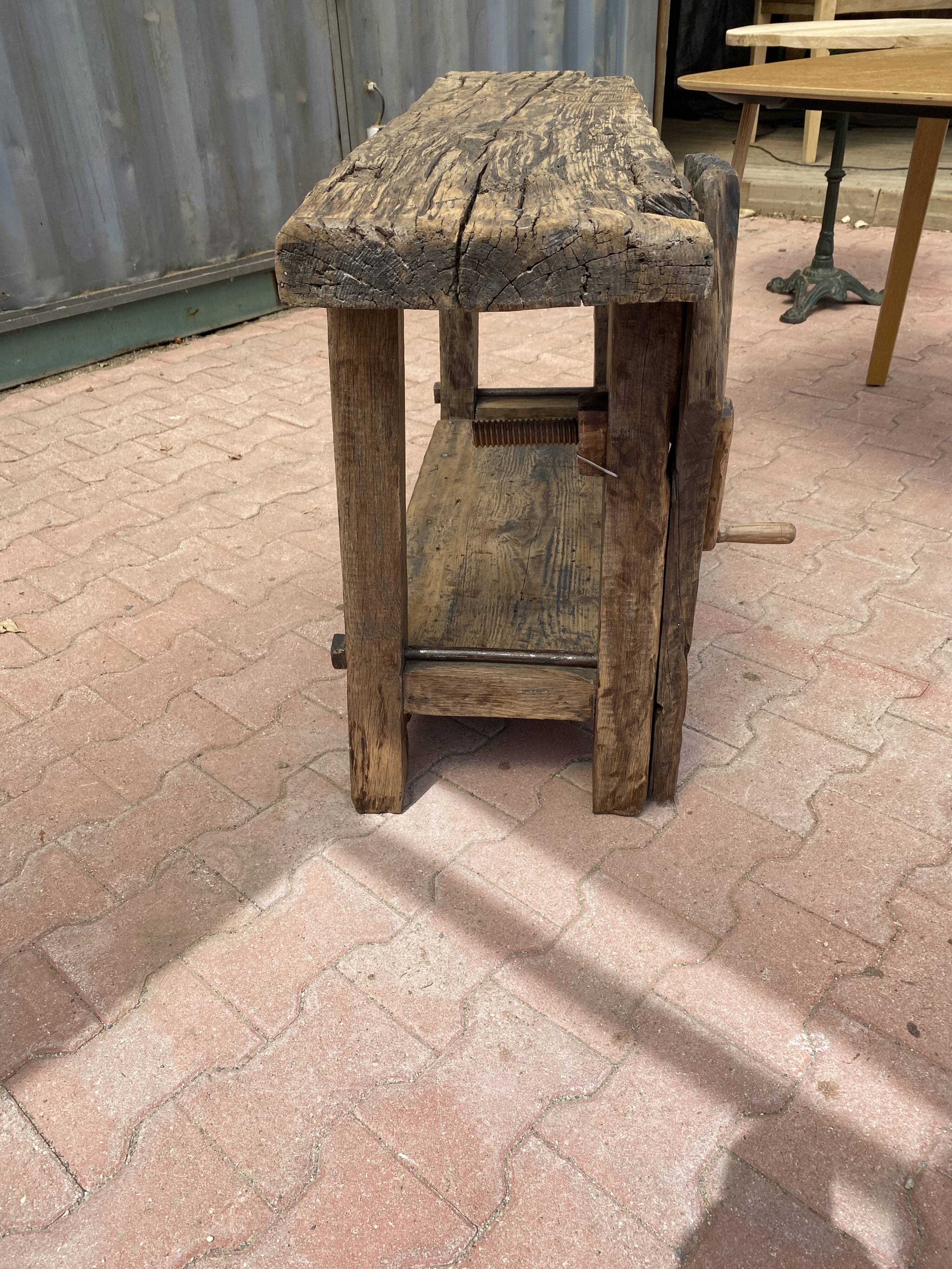 Old carpenter's workbench