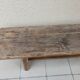 Solid oak farm bench