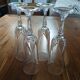 4 vintage crystal champagne flutes from Arques