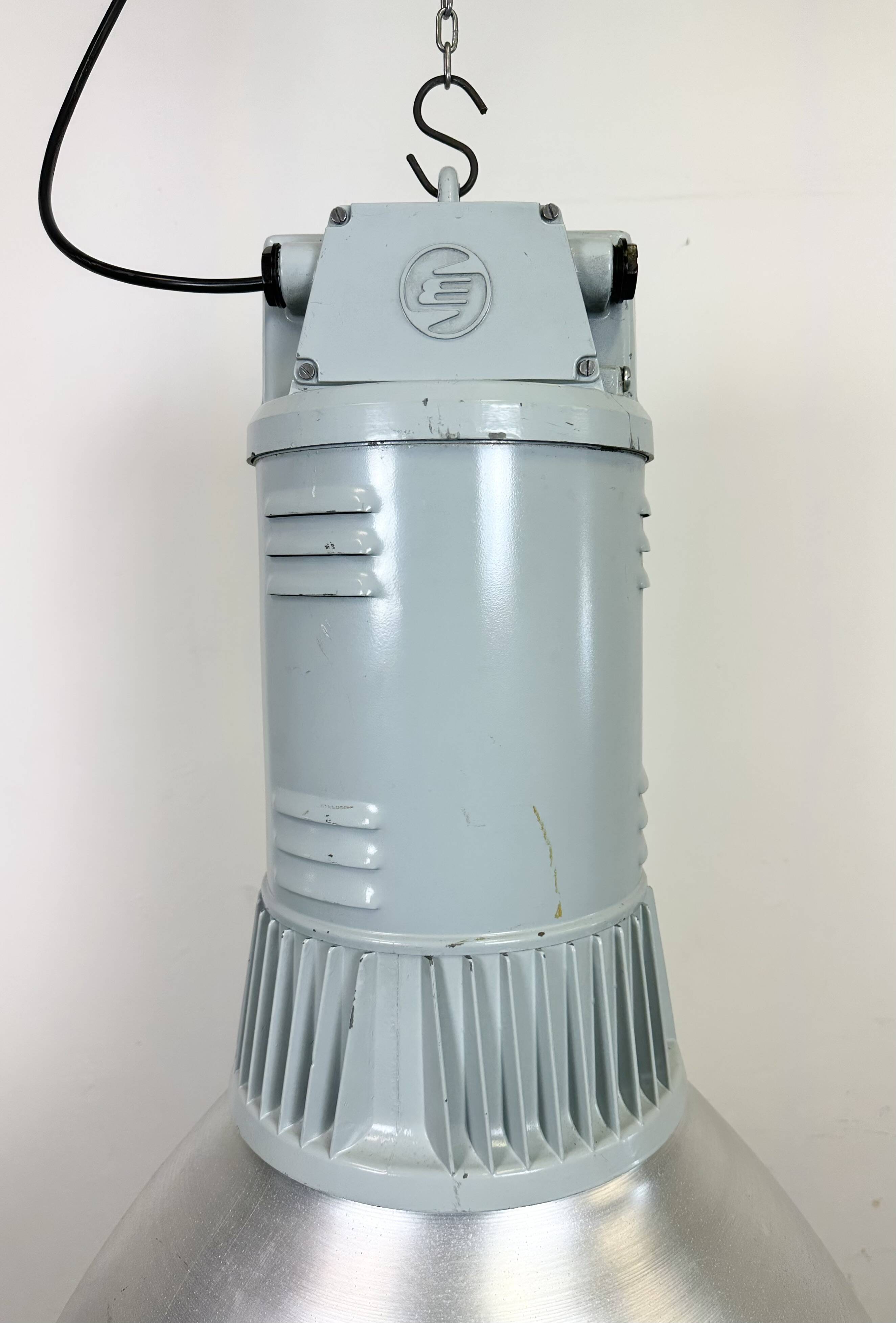 Large Industrial Aluminium Pendant Light from Elektrosvit, 1960s