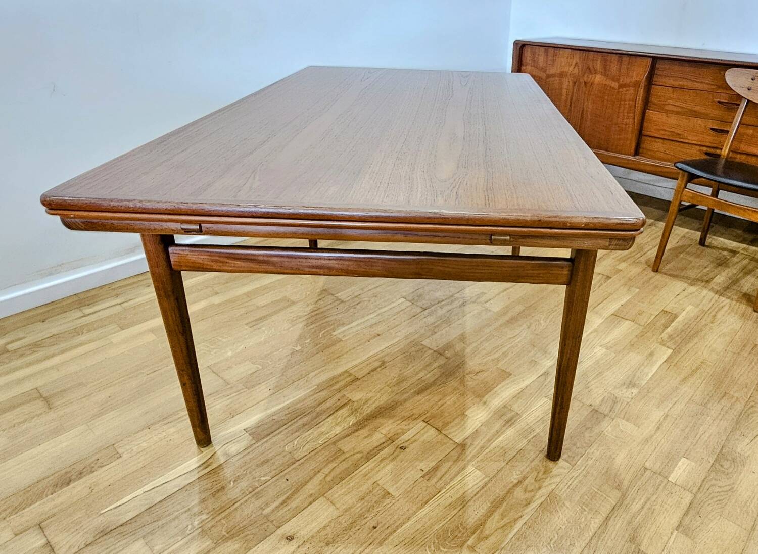 Danish teak table Scandinavian design by Johannes Andersen