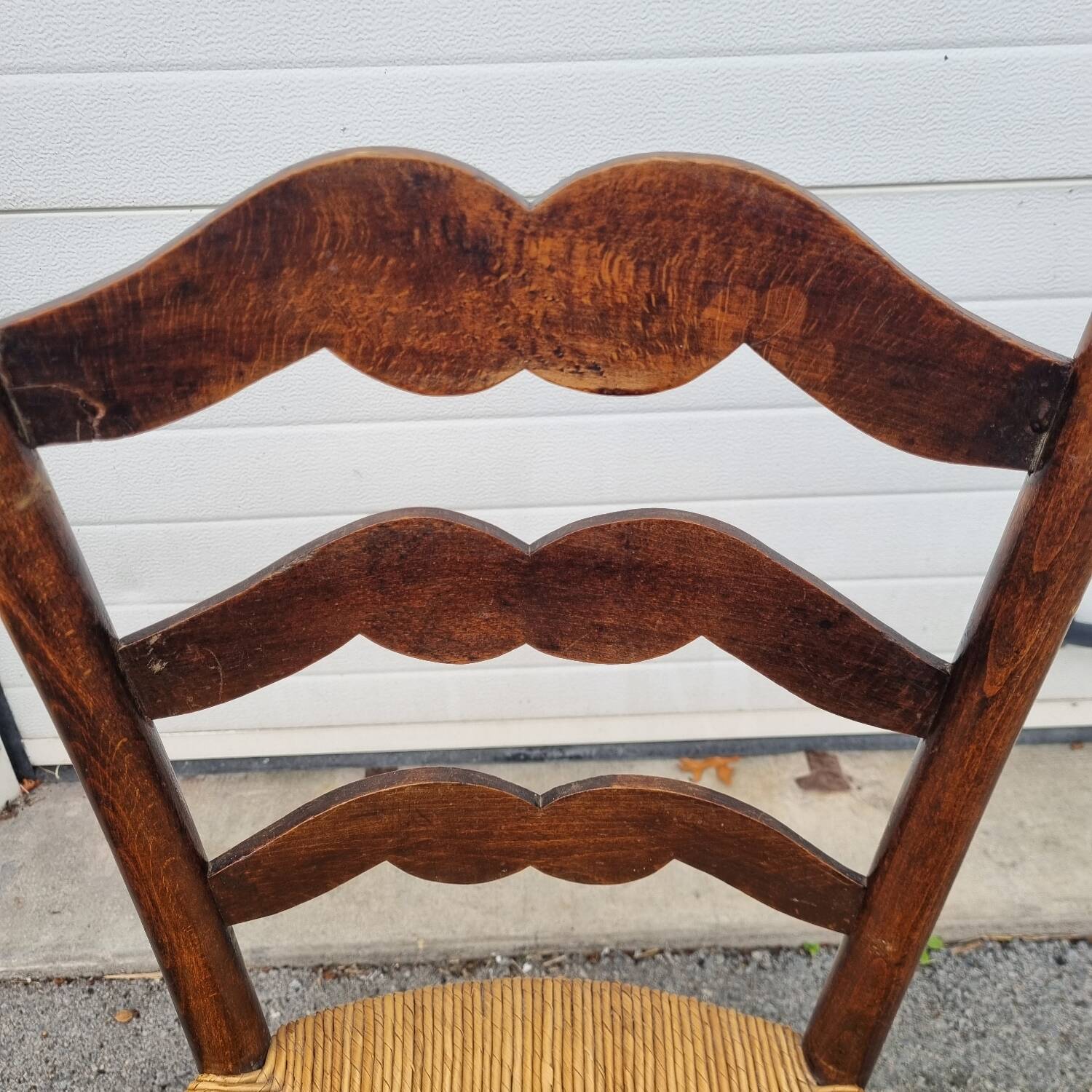 Rustic castle mustache chair