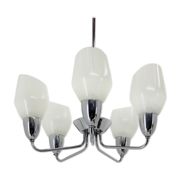 Mid-century chandelier, Elektroinstala Děčín, 1950