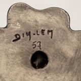 Ashtray or catch-all in ceramic from the 1950s, signed Dih-lem.