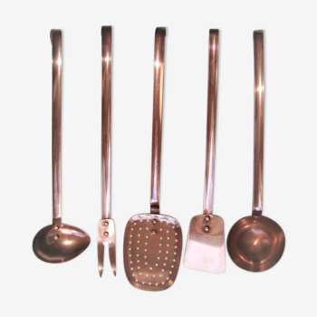 Copper kitchen utensils made in france