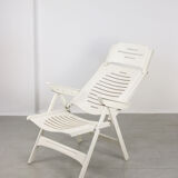 Vintage Danish Folding Armchair with 5 Positions