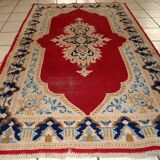 Vintage Persian Kerman handmade carpet 91cm x 152cm 1970s, 1C808