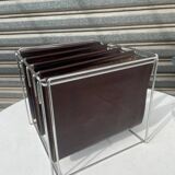 70s Design: Vintage Magazine Rack or Vinyl Record Holder – Max Sauze
