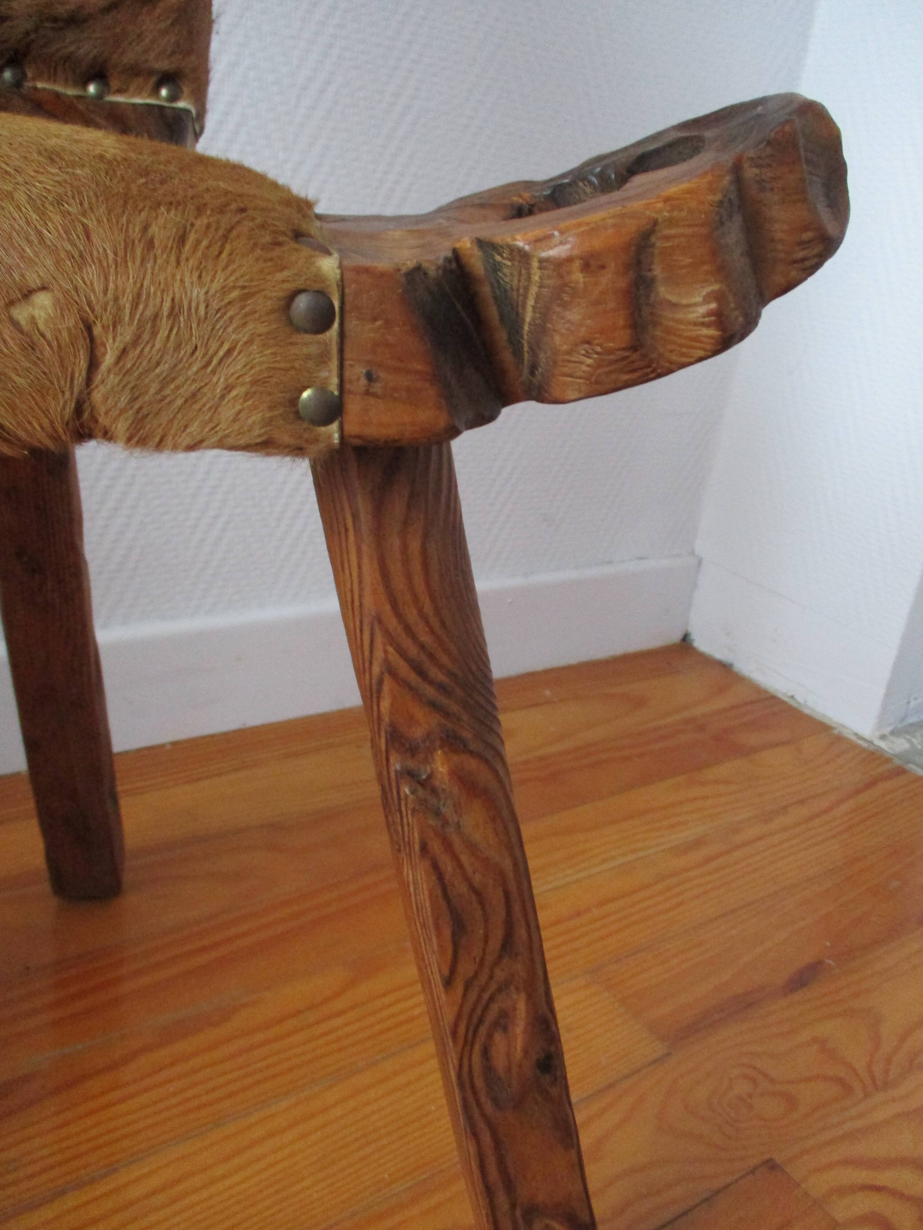 Brutalist tripod stools