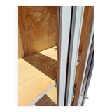 Art Deco 3-door glass bookcase