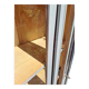 Art Deco 3-door glass bookcase