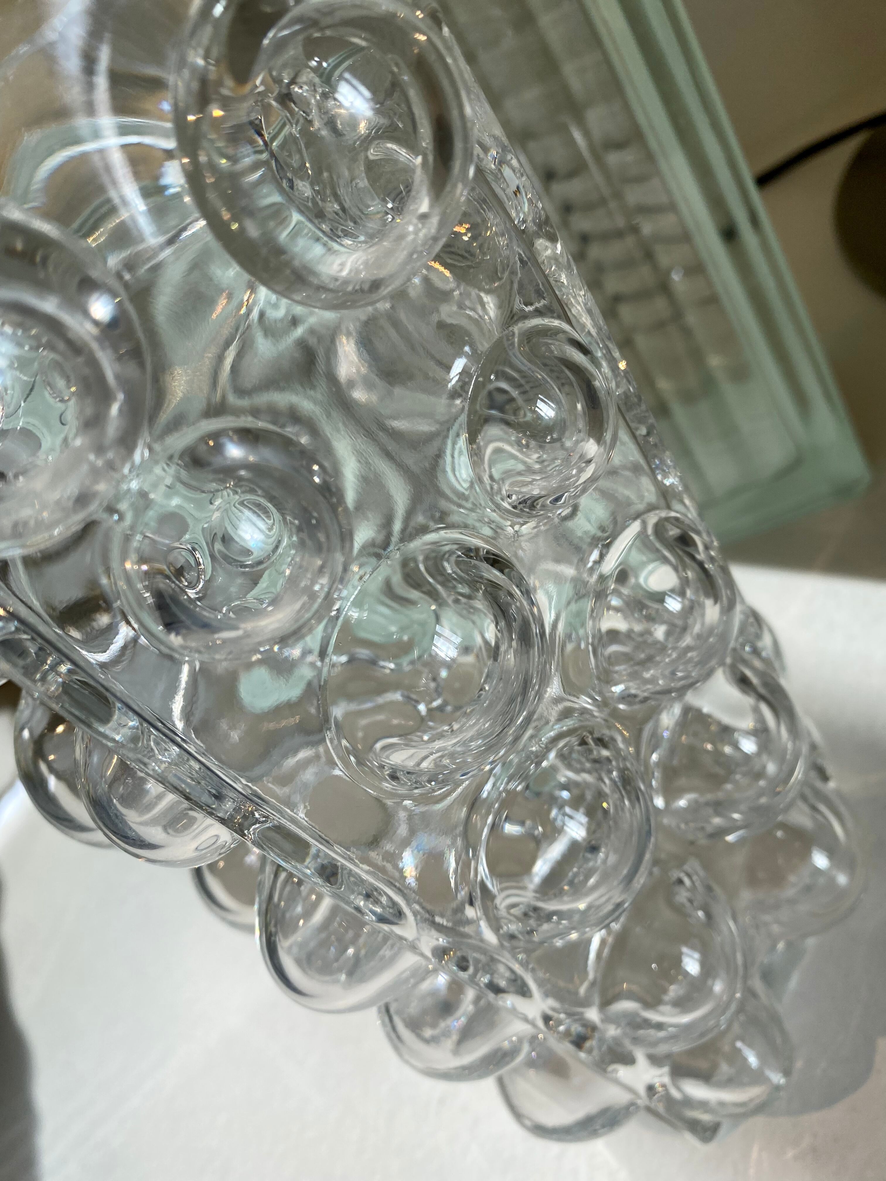 Vase bulles bubble Wilhelm Braun Feldweg pour Hirschberg vintage années 60