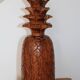 Pineapple wooden lamp with fabric shade 650mm