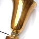 Lampe cornet art déco laiton et verre
