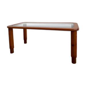 Table basse en bois et - verre