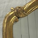 Miroir en bois et stuc doré décor palmette époque Louis XV 18ème 31x45cm