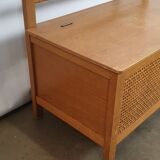 Wooden box and rattan wicker