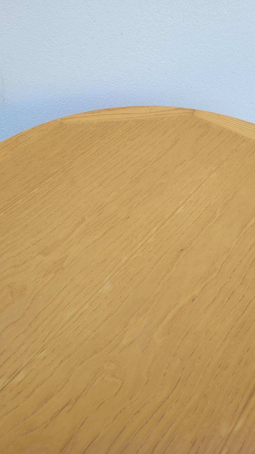 Vintage round coffee table design Maison Regain style 1970s