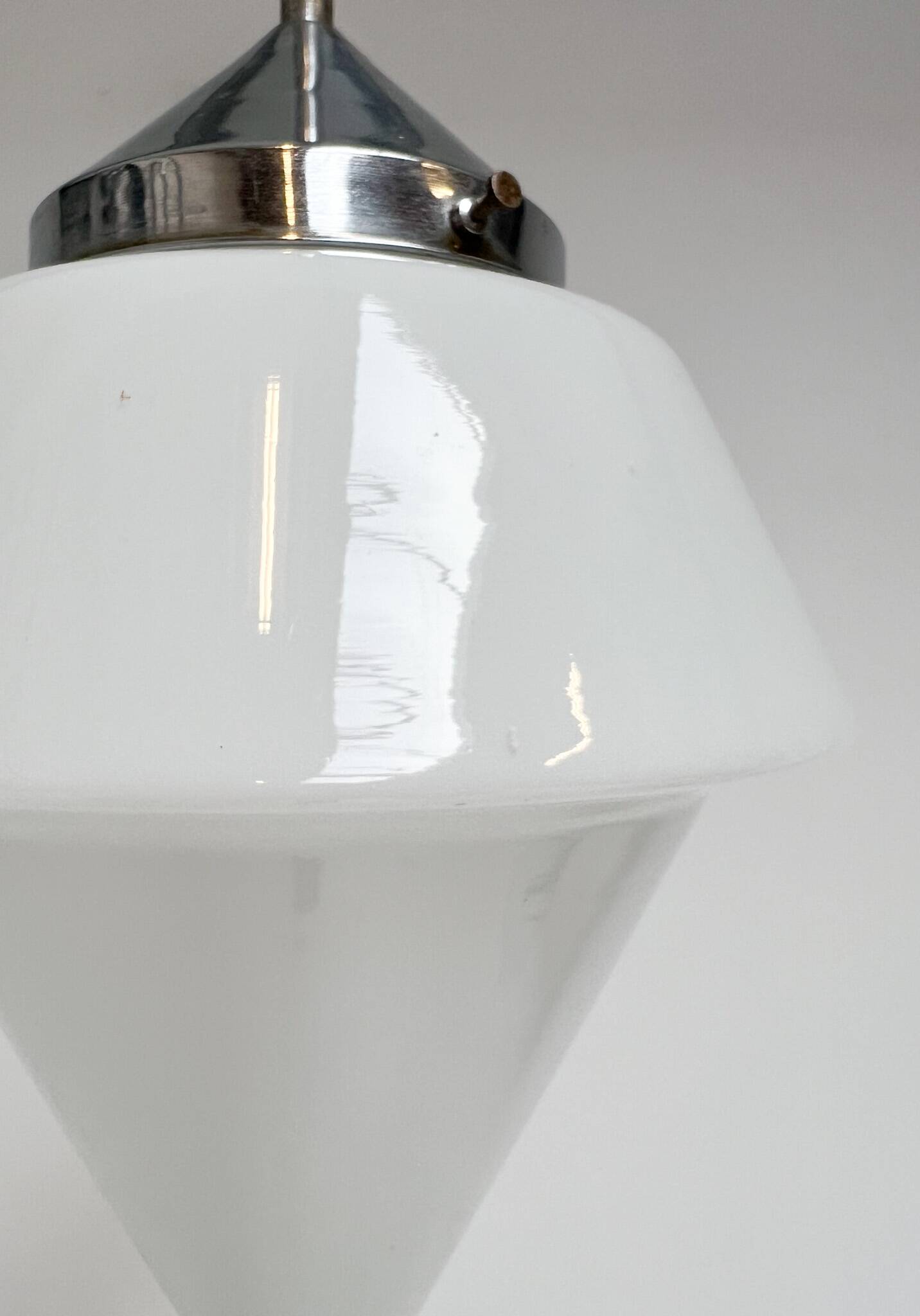 Plafonnier Philips en verre opale, années 1960