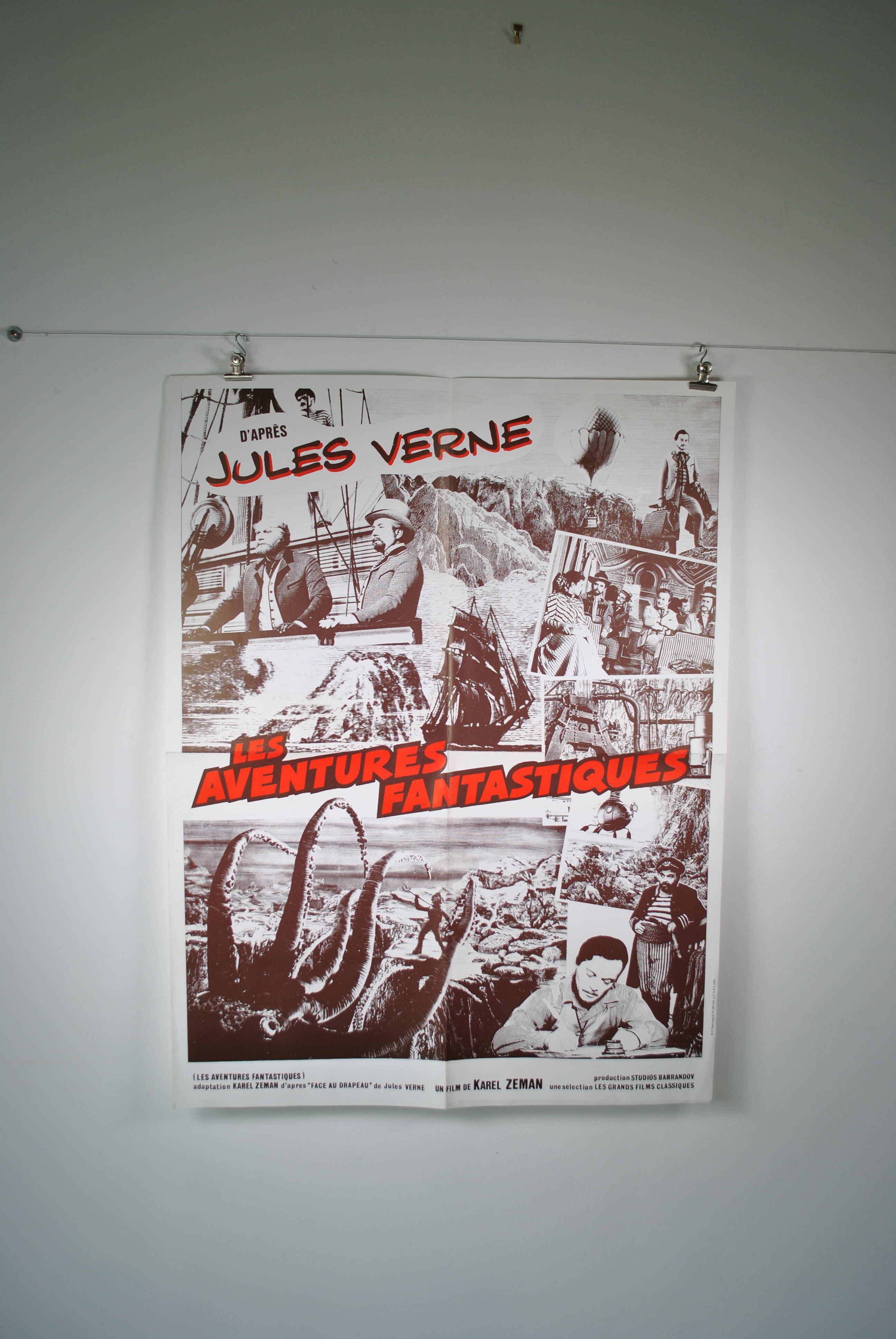Poster film Les aventures Fantastiques after Jules Verne