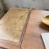 Walnut farmhouse table + extensions