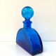 Antique XL bottle / Cobalt blue glass vase
