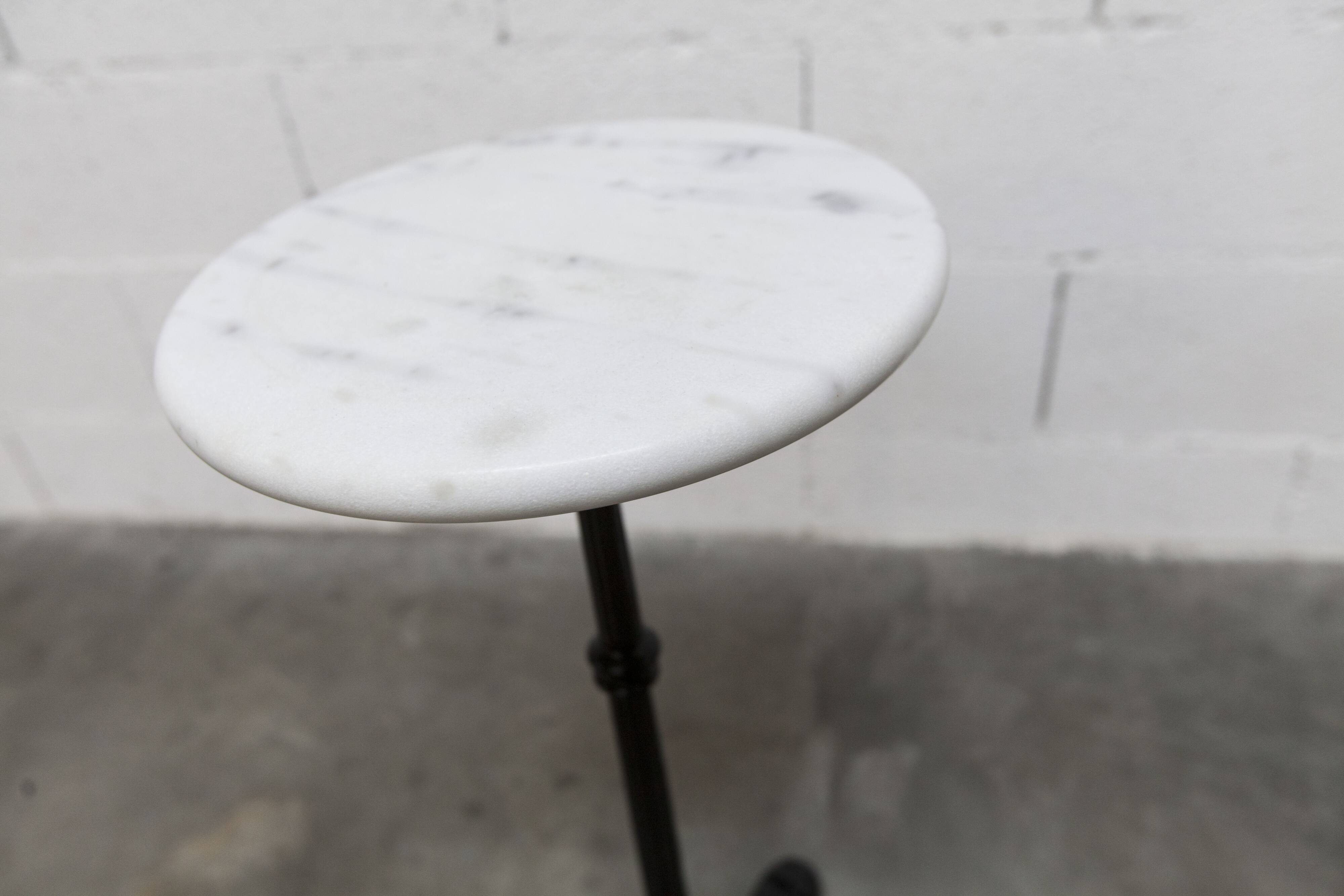 Marble and cast iron plant stand, 1960s, D30