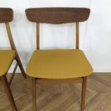 Set of 2 Scandinavian teak chairs