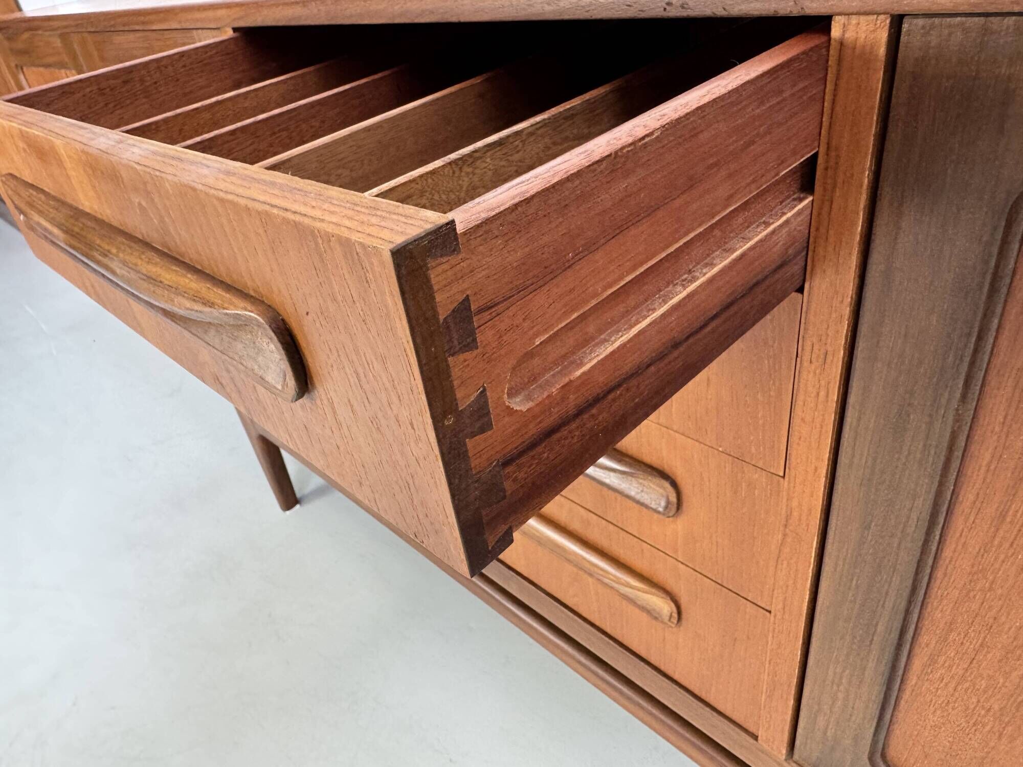 Vintage "Fresco" sideboard by G-Plan, design by V. Wilkins, from the 1960s.