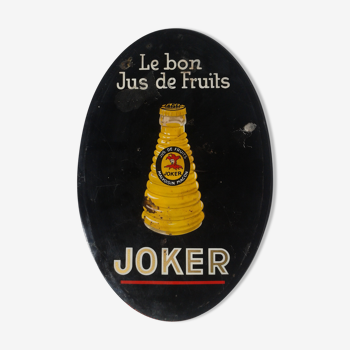 Plaque ancienne Joker