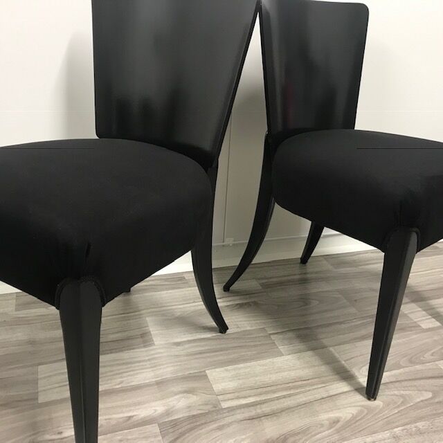 Art deco dining chairs h-214 by Jindrich Halabala,