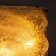 Sculptural Murano ice glass wall lamp, Italy 1970