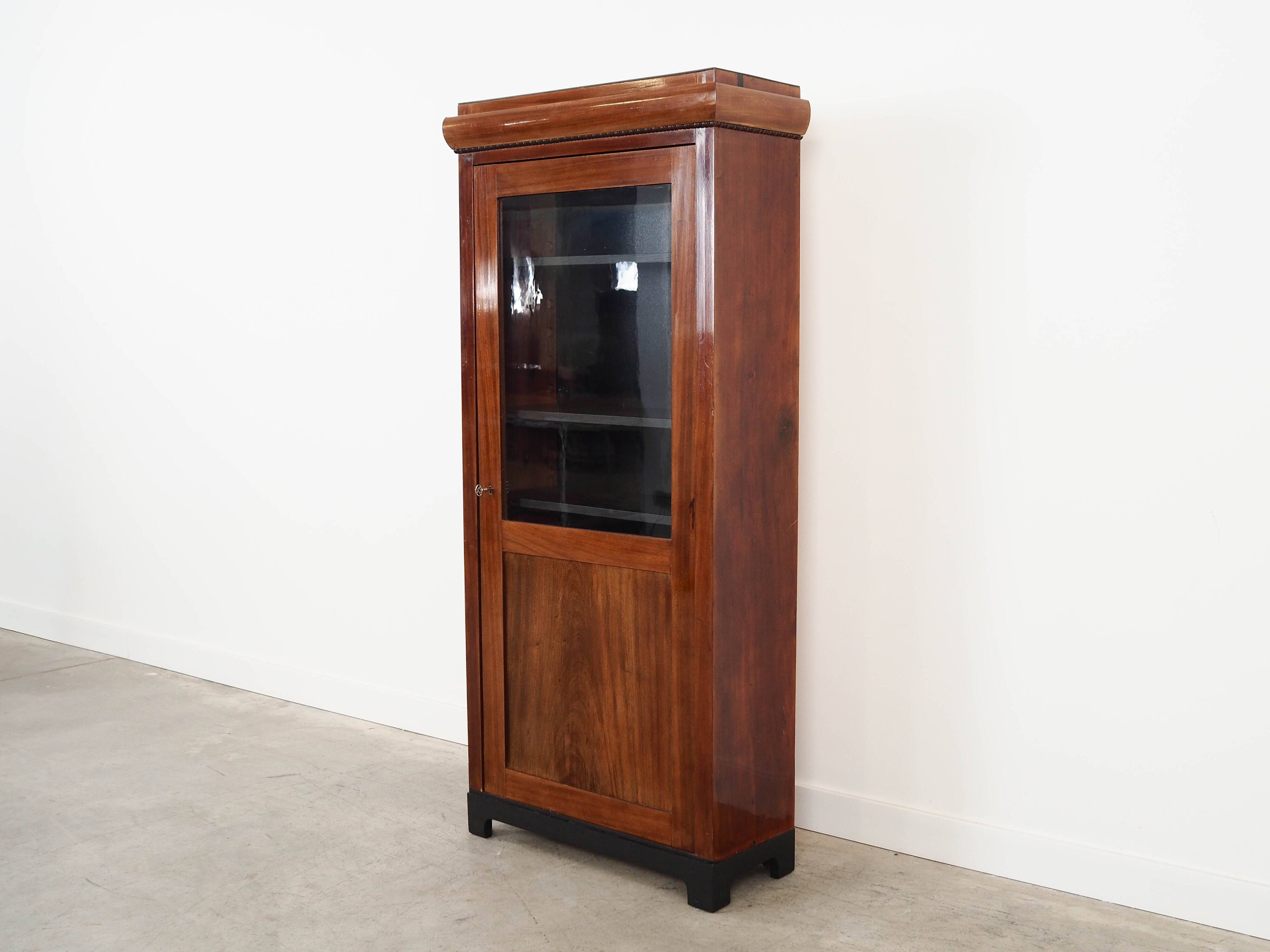 Walnut display cabinet, Danish design, 1960s, made in Denmark