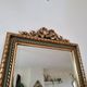 Gold and fir green beveled mirror, Louis XVI/Regency style, 1970