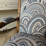 Fauteuil voltaire retapissé
