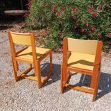 Chaises bois André Sornay disigner (1950)