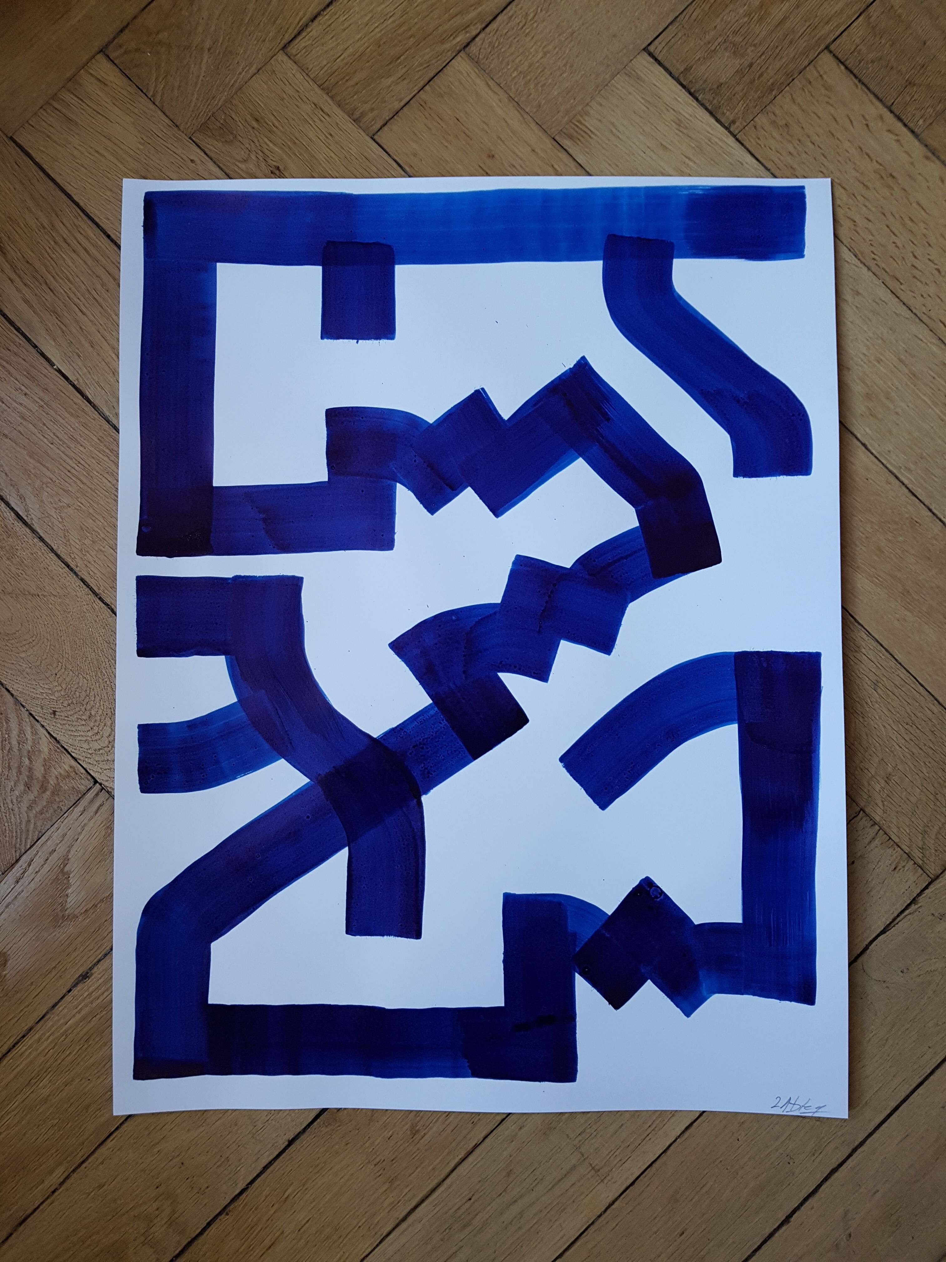 Painting on paper - Untitled