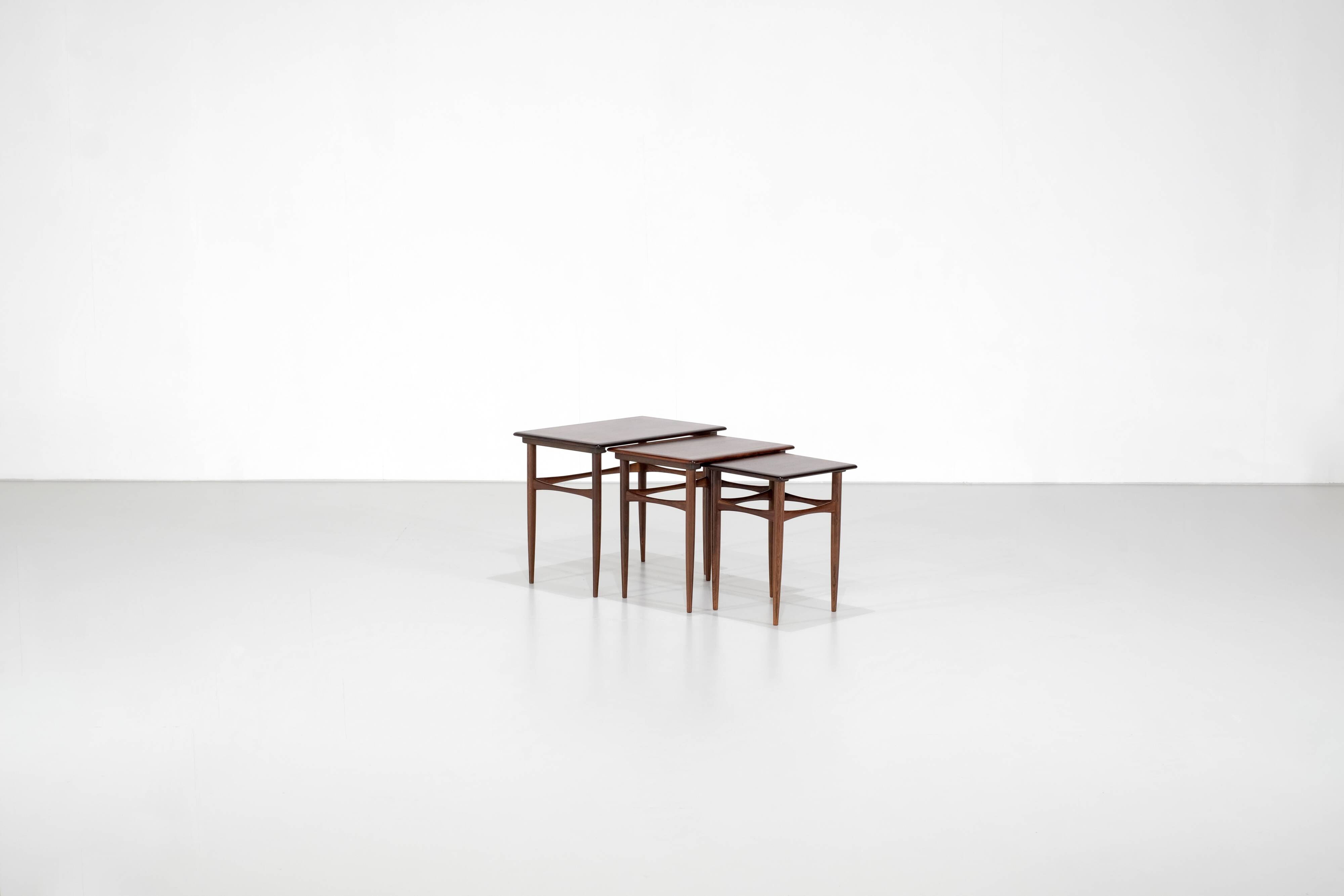 Side tables by Kai Kristiansen for Skovmand & Andersen Denmark 1960
