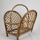 Rattan magazine rack 1960s