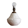 Pied de lampe de table en céramique craquelée