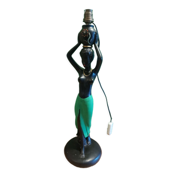 Pied de lampe africaine vintage 50's