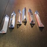 6 porte couteaux en verre