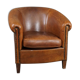 Fauteuil club en cuir de mouton robuste